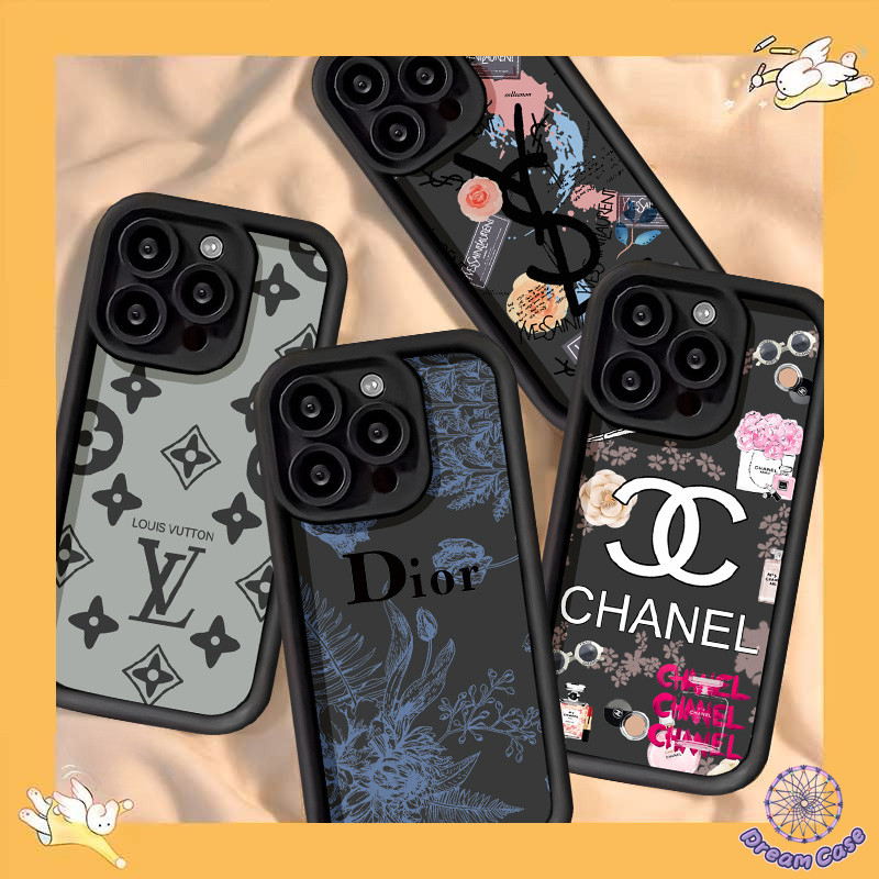 แฟชั่นแนวโน้มแบรนด์เรโทรดูเดิลนุ่ม เคส Realme C25Y C20 C51 C15 C11 C55 C53 C35 11 8i 5 7i 6i C30 C67 C25 C12 C21