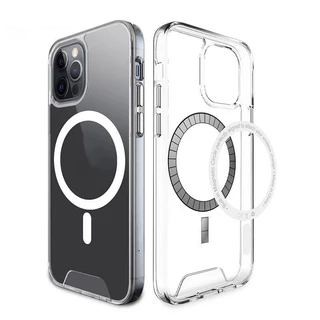 AK เคสกันกระแทกใส เคสแม่เหล็ก ใช้สำหรับ For iPhone 16 11 12 13 14 15 17 Pro Max 15 Plus Wireless charger Magnetic Case