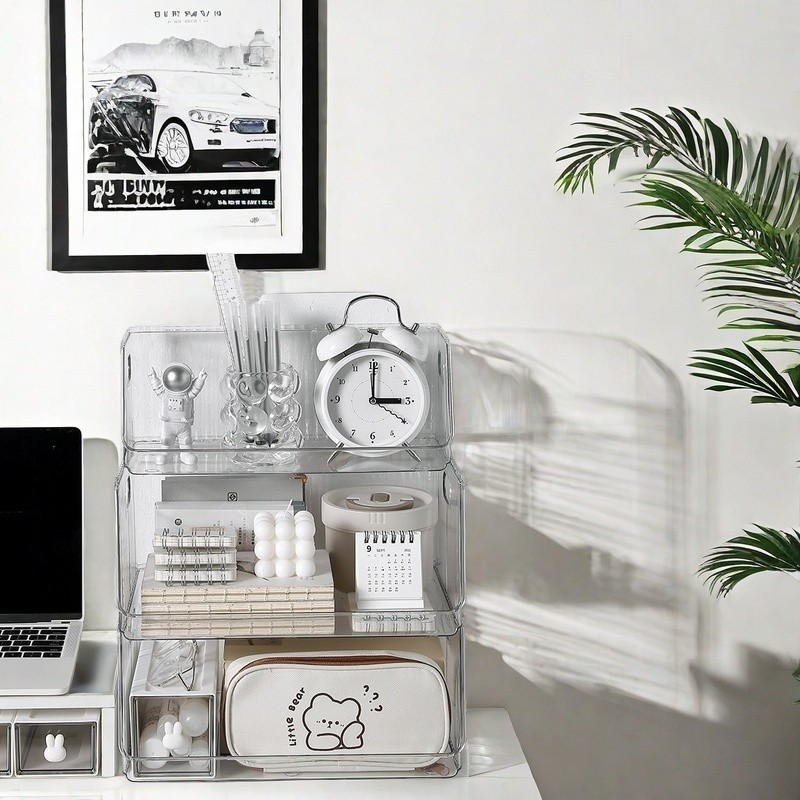 กล่องเก็บของตั้งโต๊ะดอกไม้สำหรับเก็บของเล็กๆในครัวเรือน