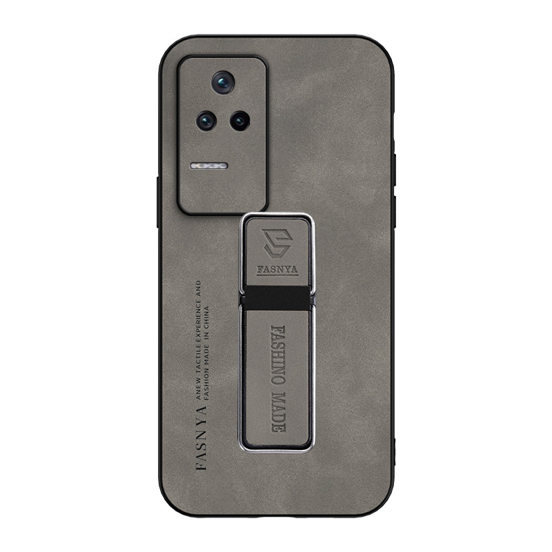 สําหรับ Redmi K40S, Xiaomi Mi Poco F4,เคสโทรศัพท์หนังนิ่มหนังแกะหรูหราพร้อมที่ยึดรถแม่เหล็กมัลติฟังก์ชั่น