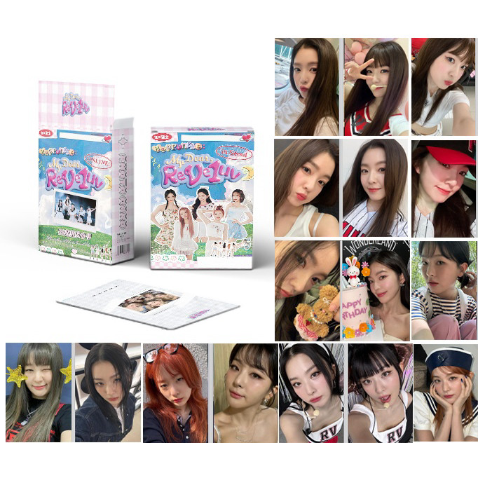 50-55 ชิ้น/กล่องกํามะหยี่สีแดงเลเซอร์โฮโลแกรม Photocards Chill Kill อัลบั้ม Lomo การ์ด Redvelvet Wendy Irene Joy Solo Kpop Holographic โปสการ์ดสินค้าราคาถูก CX