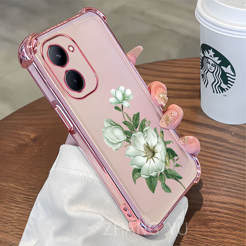เคส VIVO Y18 Y03 Y03T Y18S Y18E Y28S 5G V2332 Y36T เคสโทรศัพท์ 2025 ใหม่ซิลิโคนป้องกันสี่มุม MLH