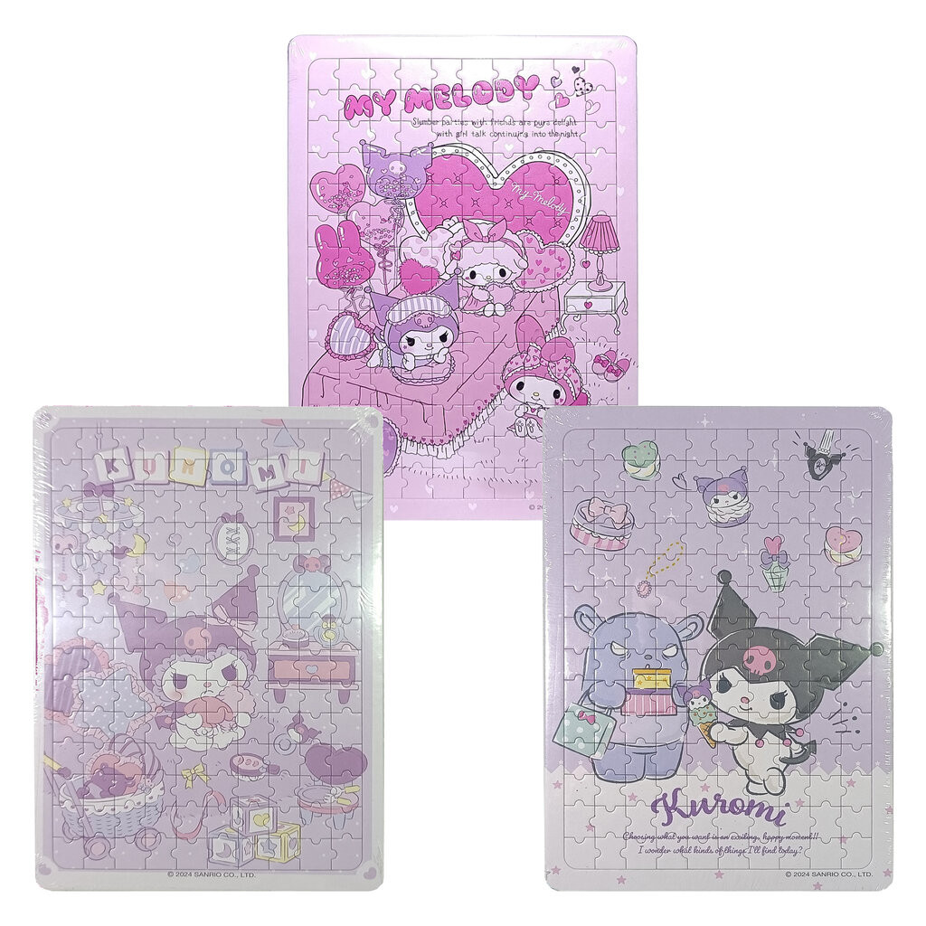 Jigsaw Puzzle ขนาด L Sanrio My Melody Kuromi ตัวต่อจิ๊กซอว์ซานริโอพร้อมถาดรอง สินค้าลิขสิทธิ์ Wanna MagicLand6