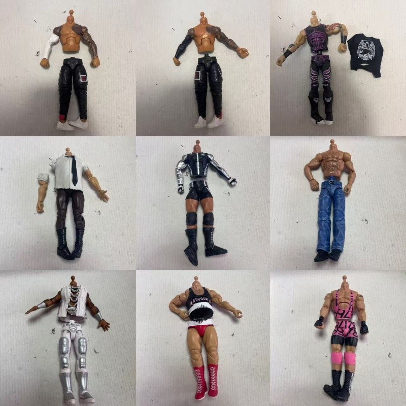 Wwe นักมวยปล้ํารูปทําลายร่างกาย 6-7 นิ้วรูปการกระทําอุปกรณ์เสริมร่างกาย