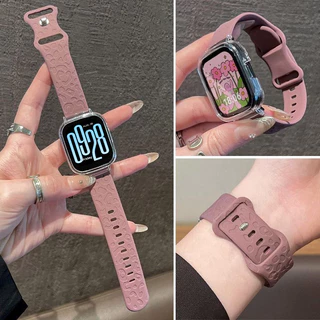 แกะสลักสายนาฬิกาซิลิโคนสําหรับ Xiaomi Redmi Watch 5 Active Smartwatch สร้อยข้อมือ Loop สายนาฬิกาสําหรับ Redmi Watch 5 Lite สร้อยข้อมือเปลี่ยนสายรัดข้อมือ
