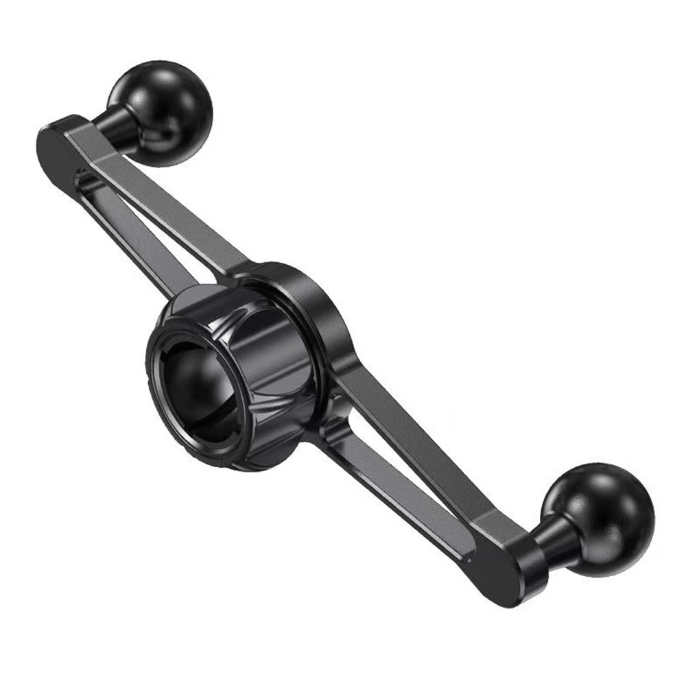อลูมิเนียมอัลลอยด์ 17 มม. Ball Mount Splitter Adapter 1 ถึง 2 หัว Joint Extension Connector ฐานสําหรับผู้ถือโทรศัพท์มือถือในรถยนต์