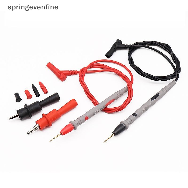 Springevenfine Multimeter Test Leads Probe วัด Pin Tip Digital Multi Meter Tester Springevenfine