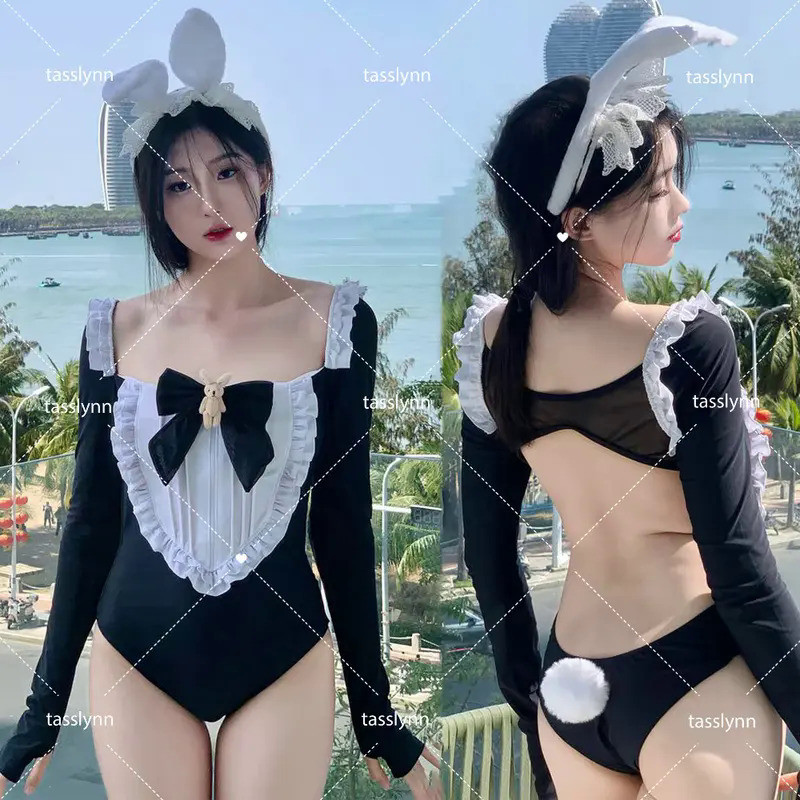 Mn  Japanese Anime Bunny Swimsuit  Bunny Girl Cosplay Costume Sexy Sukumizu for Women  Summer Bunny 