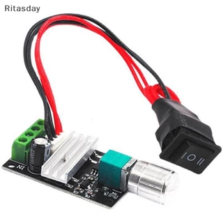 Ritasday Pwm Motor Governor 6V12V24V 3A การควบคุมความเร็วไปข้างหน้าและย้อนกลับใหม่