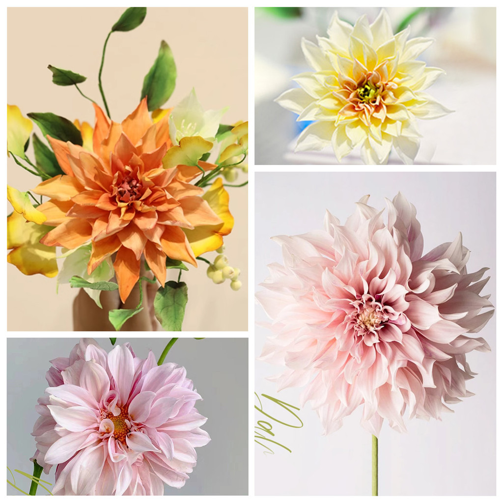 KALAIEN แม่พิมพ์ซิลิโคน รูปกลีบดอกไม้ กลีบดอกไม้ 6 ชิ้น สําหรับทําเค้ก ฟองดองท์