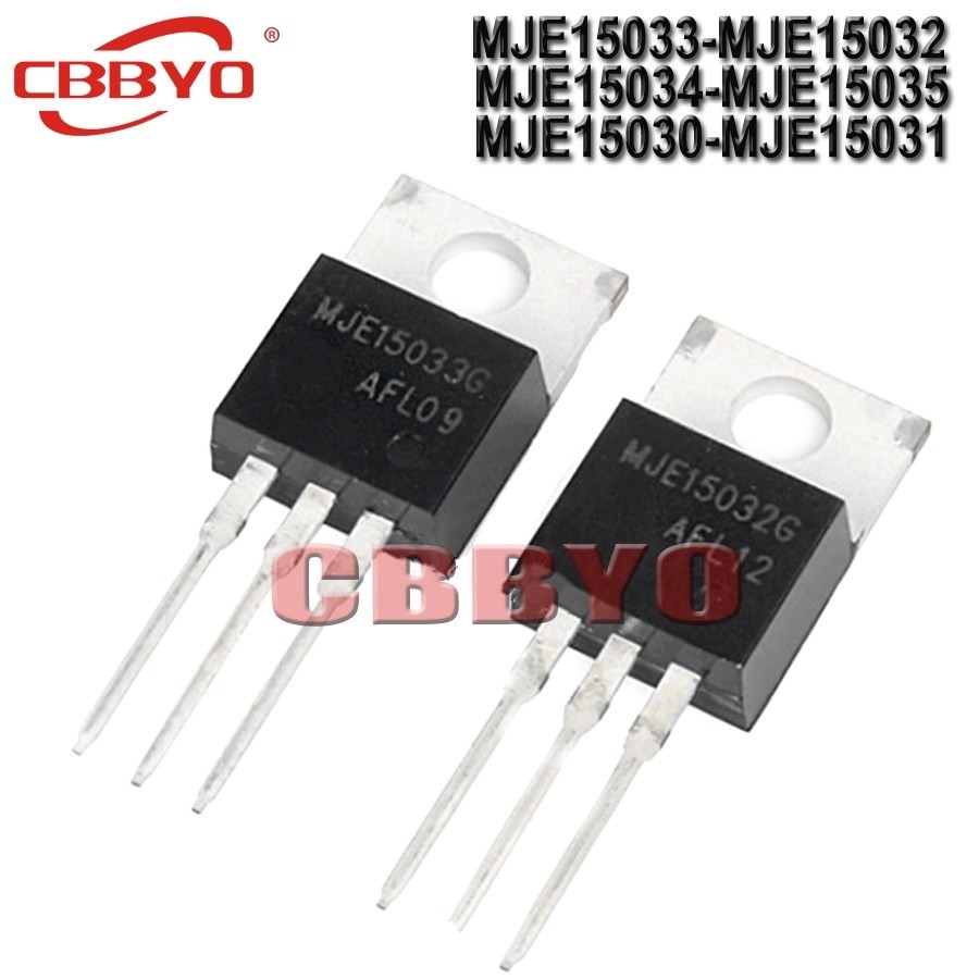 10 ชิ้น (5 ชิ้น MJE15033G + 5 ชิ้น MJE15032G) MJE15033 MJE15032 เครื่องขยายเสียงหลอด TO-220 เสียง Triode