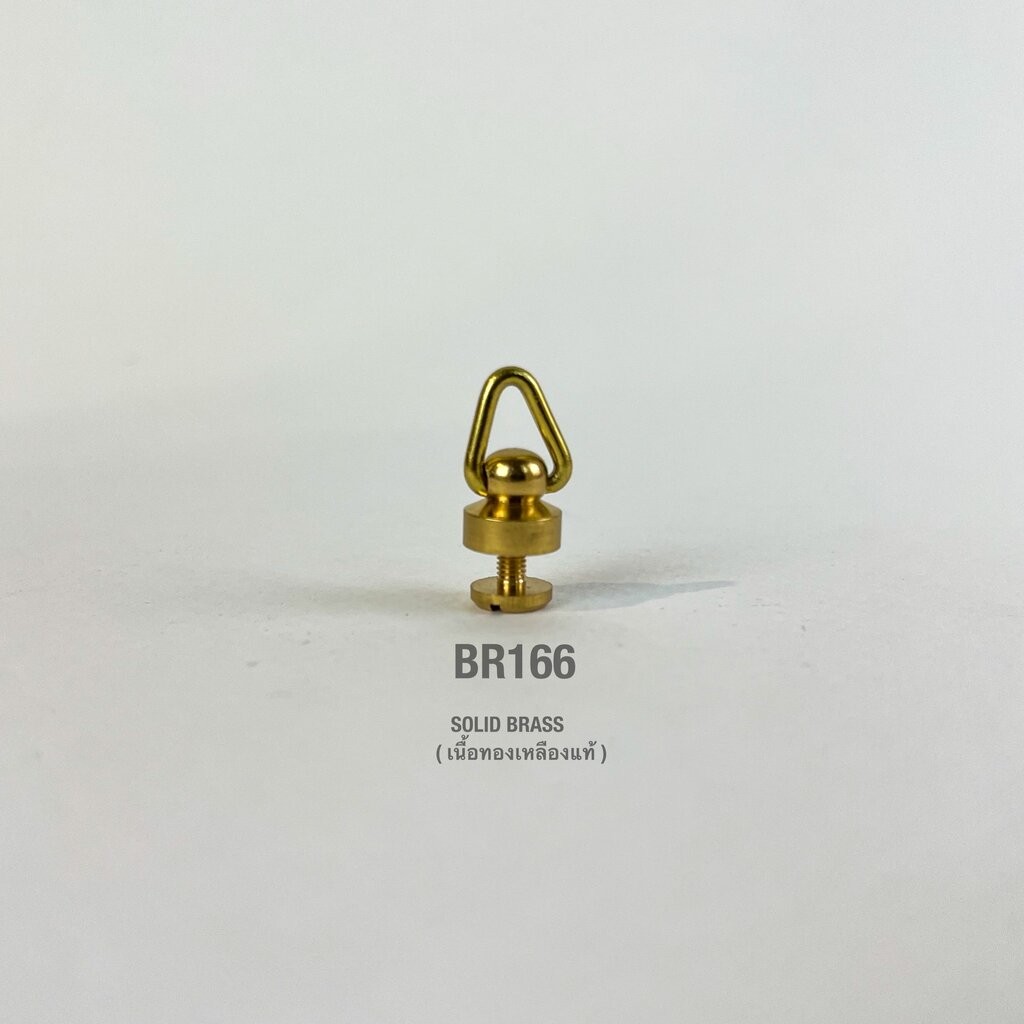 ฺBR166 ห่วงเรดมูน ห่วงสามเหลี่ยมขนาดเล็ก**ราคาต่อชิ้น หูกระเป๋า อะไหล่ทองเหลืองแท้