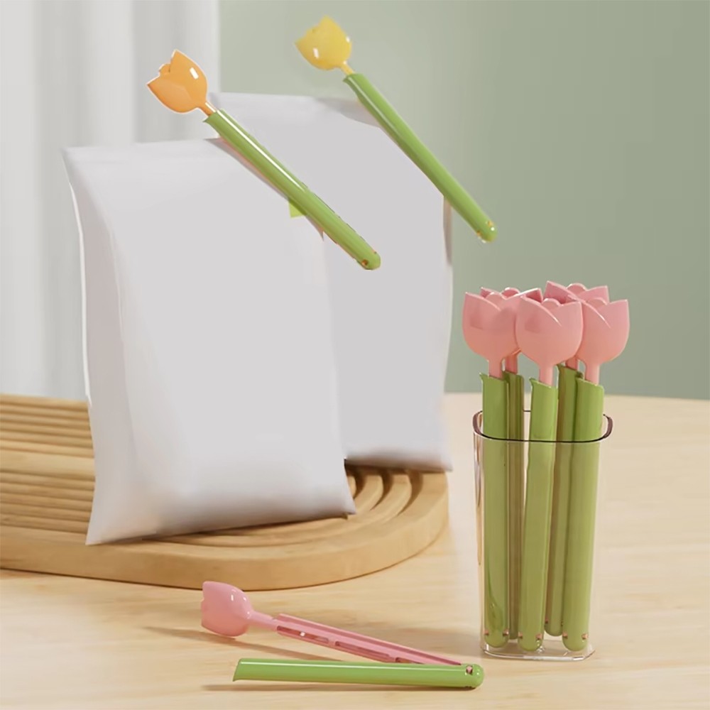 Sealing clip 5 ชิ้น+กล่องแม่เหล็ก แม่เหล็กติดตู้เย็น คลิปปิดผนึก พลาสติก ปิดผนึกถุงอาหาร คลิปหนีบขนม พลาสติก - รูปที่ 5