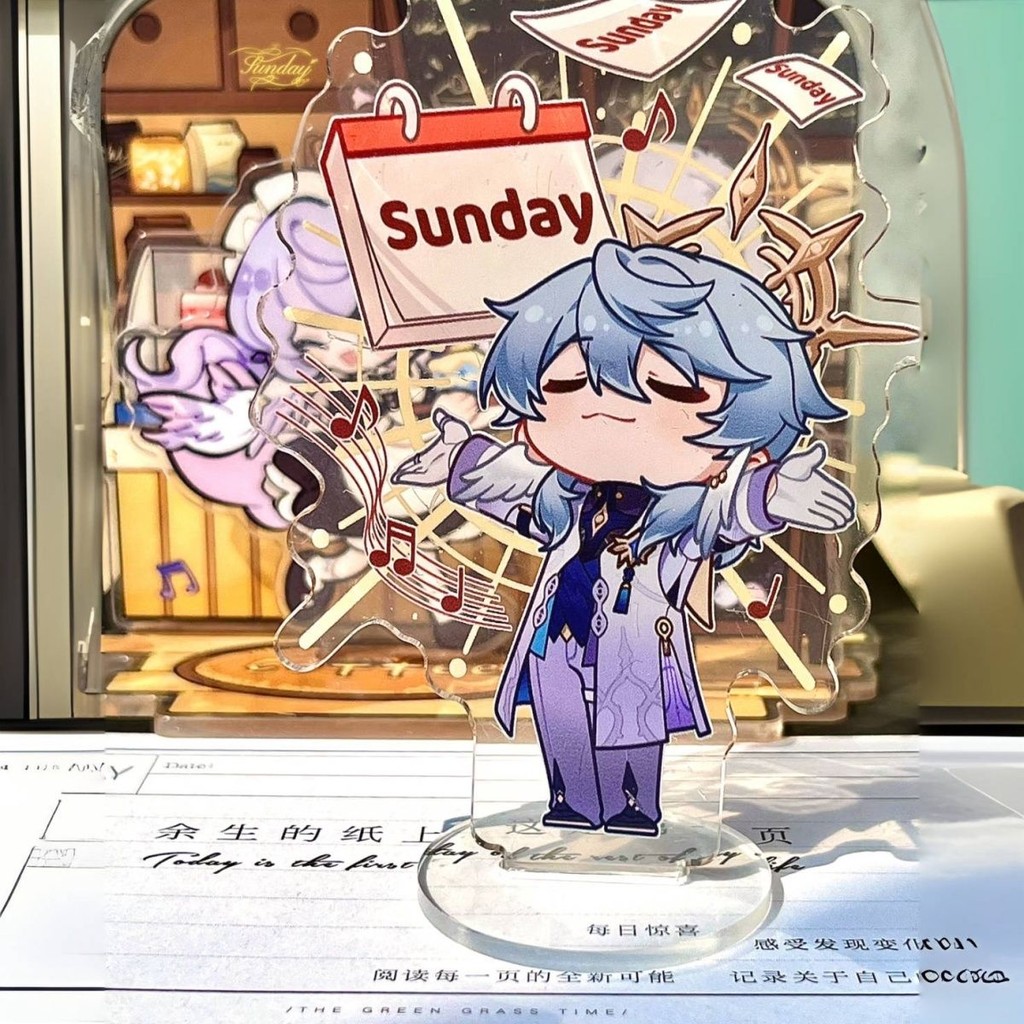 Sunday ขาตั้งอะคริลิค Honkai Star Rail สินค้าเกม Kawaii Q Verison รูปจอแสดงผลคอลเลกชันห้องน่ารักเครื่องประดับของขวัญเพื่อน