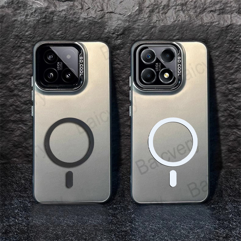 สําหรับ Honor 200 สมาร์ท X7C 5G ALT-NX1 4G สีสัน Anti-Fingerprint IMD ฝาครอบสติกเกอร์แม่เหล็ก