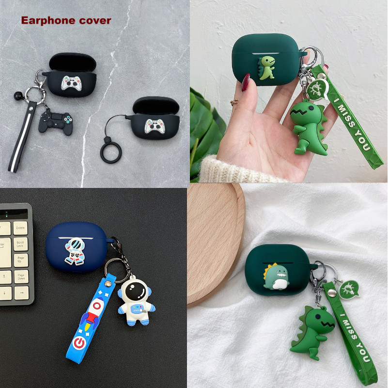 สําหรับrealme Buds T01 กรณีการ์ตูนตลกซิลิโคนหูฟังไร้สายป้องกันสําหรับRealme T01 ฝาครอบFundas