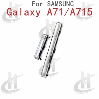 สําหรับ SAMSUNG Galaxy A71 A715 ปุ่มปรับระดับเสียงไฟ ปุ่มสายเคเบิล Flex ปุ่มเปิดขึ้นและลงด้านข้าง อะไหล่ทดแทน