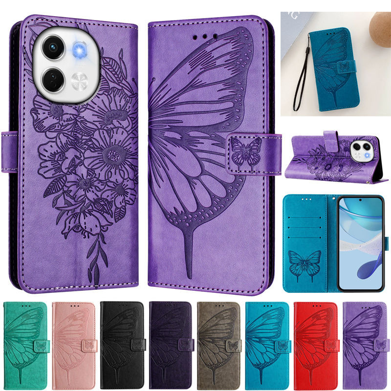 Tecno Pova 6 Neo 5G KL8 สําหรับ Tecno Pova 6 Neo Pova 6 Pro 5G เคสโทรศัพท์ขาตั้งกระเป๋าสตางค์แฟชั่นผ