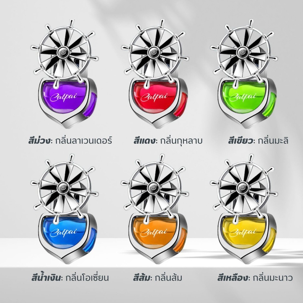 น้ำหอมรถยนต์ เครื่องประดับน้ำหอมสร้างสรรค์ในรถ กังหันลมแปดใบ คลิป น้ำหอมปรับอากาศสำหรับรถยนต์ น้ำหอมติดช่องลมรถ น้ําหอม - รูปที่ 5