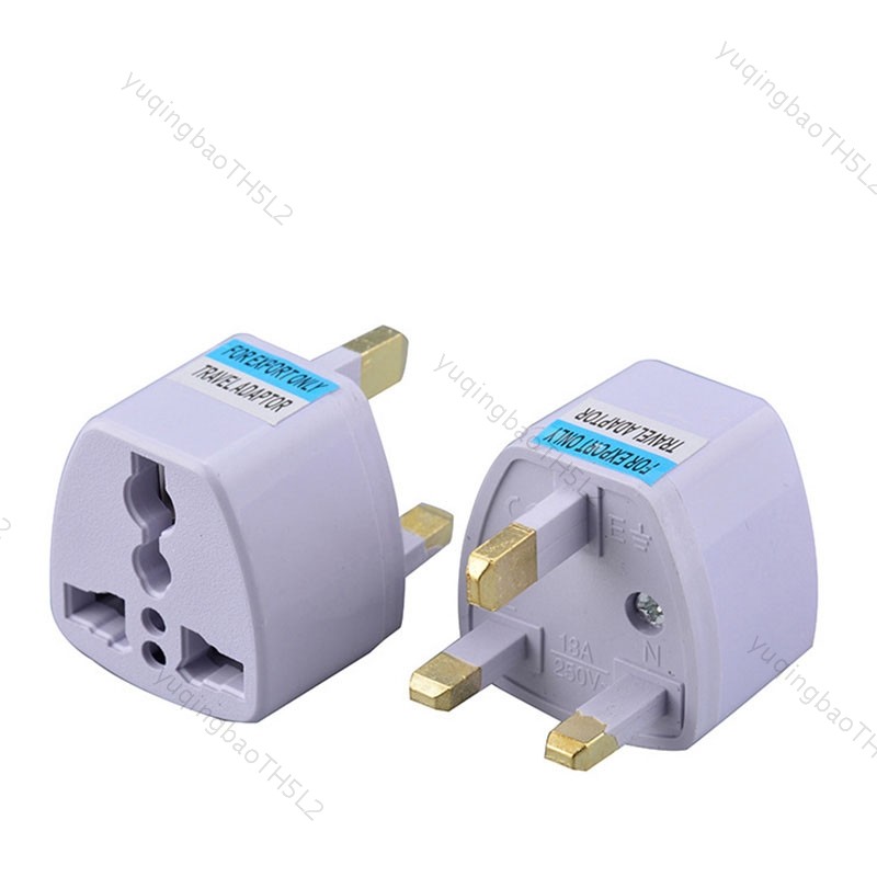 Universal EU US AU ถึง UK 3 Pin AC Power Socket Plug Travel Wall Charger Outlet Adapter Converter Co