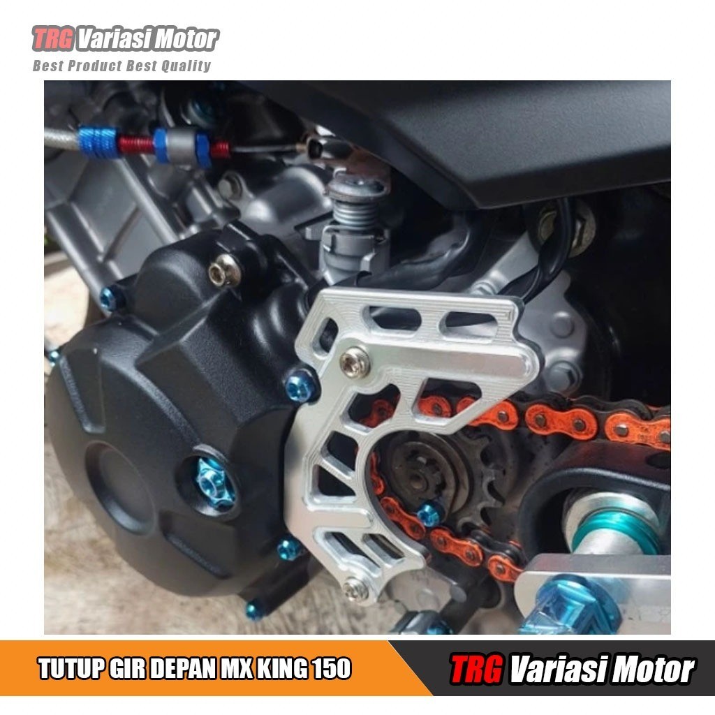 Mx King Gear Cover Mx King 150 V1 V2 Vixion Old New Full Aluminium Gear Cover