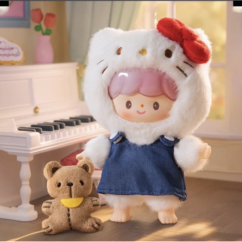 Zhuo Dawang Sanrio ครอบครัวเพื่อนและเพื่อน Meng Series ตุ๊กตากล่องตาบอดของขวัญของเล่นอินเทรนด์