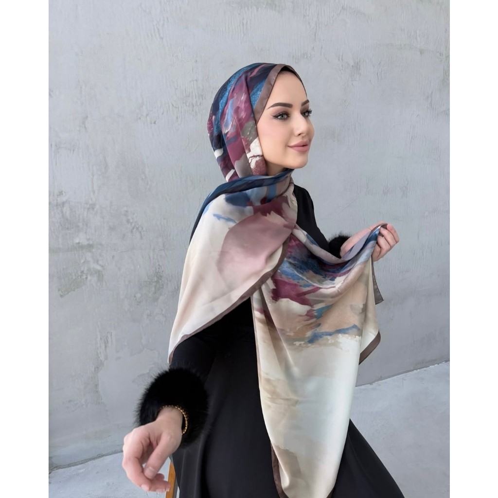 สไตล์ใหม่มาเลเซีย Musulman พิมพ์ Tie Dye Hijab ผ้าพันคอผ้าคลุมไหล่ชีฟอง Hijab มุสลิมสําหรับผู้หญิง 70*170 ซม.