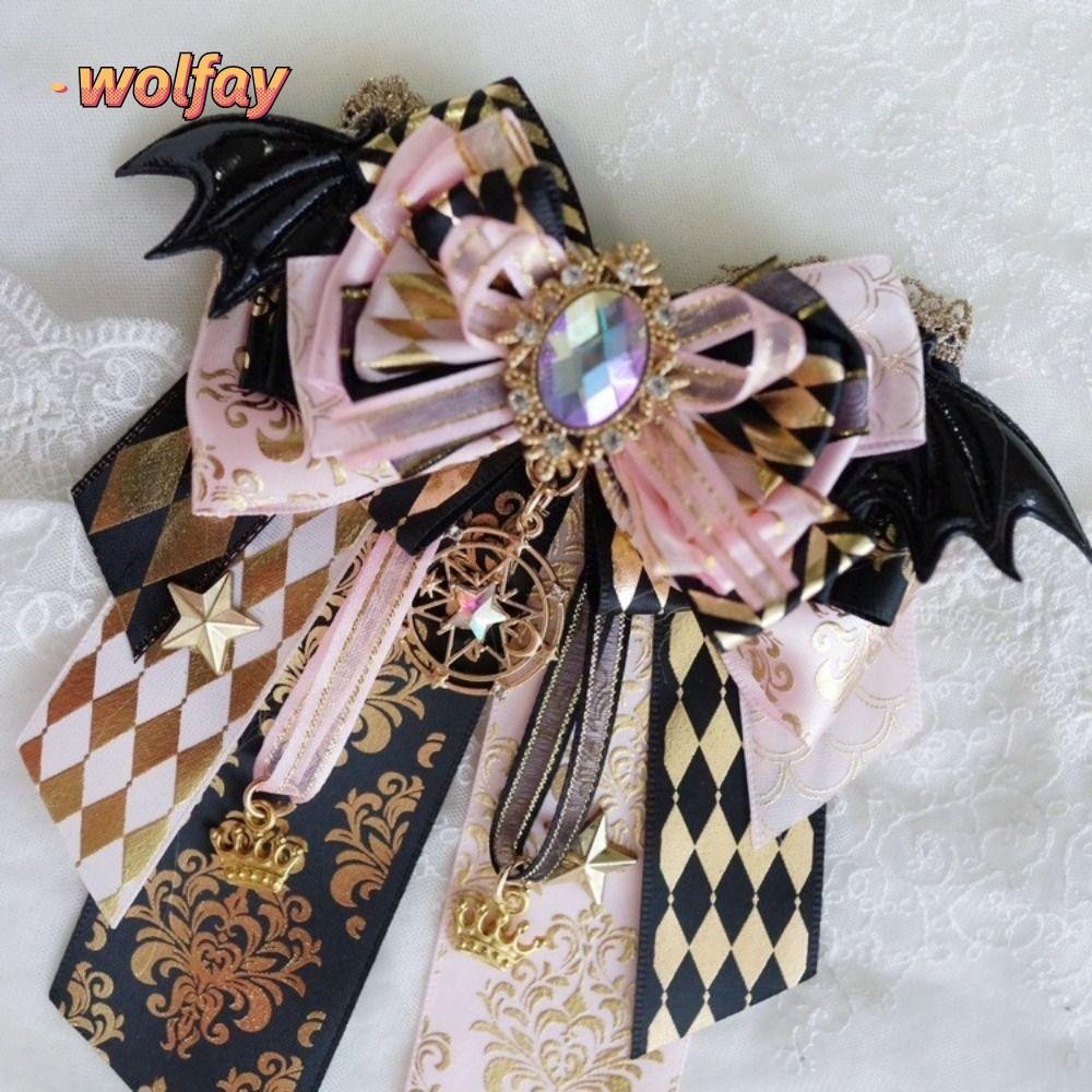 Wolfay พวงกุญแจริบบิ้นโบว์, การ์ตูน Lolita Itabag กะรัต Rod จี้, น่ารัก Kawaii อะนิเมะคอสเพลย์กระเป๋าแฟชั่นแขวนตกแต่งกระเป๋าอุปกรณ์เสริม