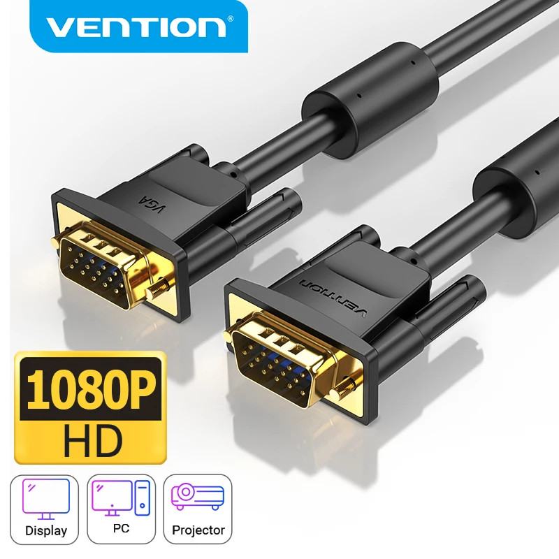 Vention สาย VGA Male to Male 1080P 15 Pin สาย VGA เป็น VGA