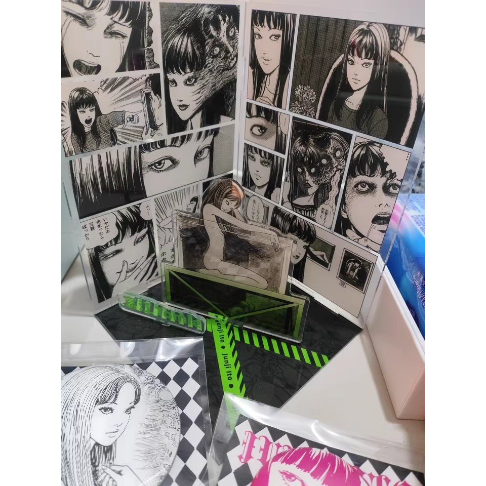 Junji Ito Figures ขาตั้งอะคริลิคแฟชั่นอะนิเมะ Action Figure อุปกรณ์เสริมคอลเลกชันเด็กของขวัญเดสก์ท็อ