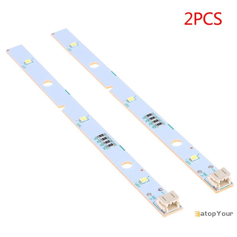 Eatopyour] บาร์ไฟแช่แข็ง 2 ชิ้น LED Strip สําหรับ RONGSHENG/ HISENSE ตู้เย็นไฟ LED E349766 Mddz-162a 1629348 Dc12v 2W ใหม่