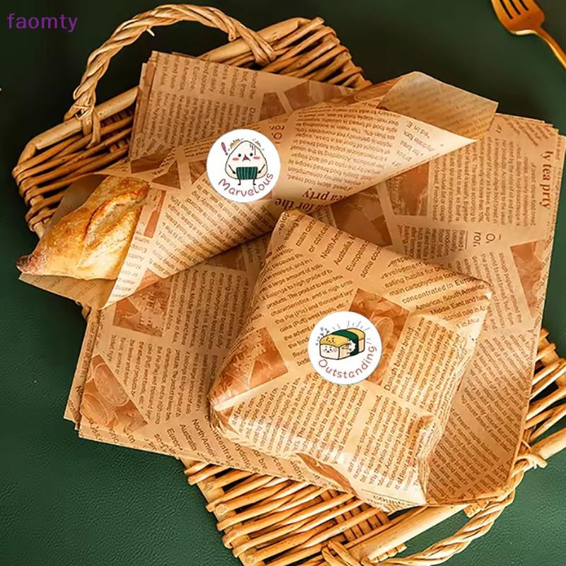 Famty 1 ม้วน /500 แผ่นวงกลมการ์ตูนซูชิรูปแบบสติกเกอร์วันเกิดงานแต่งงานตกแต่งสติกเกอร์ขนมอบกล่องอาหารกลางวันสติกเกอร์ป้าย TH