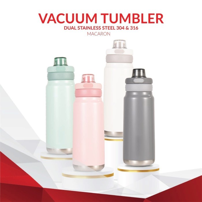 แก้วน้ําระดับพรีเมียมแบบกําหนดเอง - แก้วน้ําสูญญากาศ Macaron Dual Stainless Steel 304 & 316