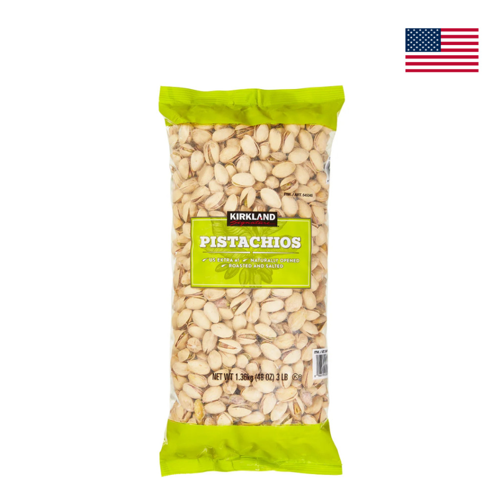 Kirkland Signature In-Shell Pistachios, Salted, 1.36kg พิสตาชิโอแบบมีเปลือก, คั่วและปรุงรสด้วยเกลือ