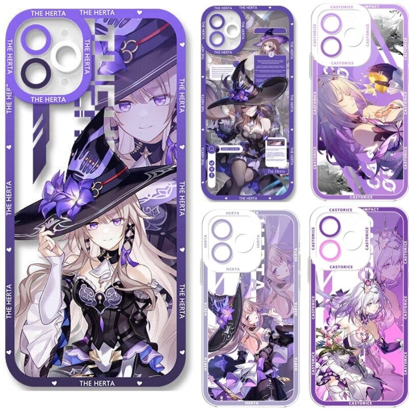 Honkai Star Rail HertaปลอกสําหรับOPPO A3X A3 Pro A5 Pro A79 A38 A60 A18 A98 A78 A15 A16 A17 A74 A52 A92 A72 A55 A54 A76 A58 ซิลิโคนนุ่มกรณี