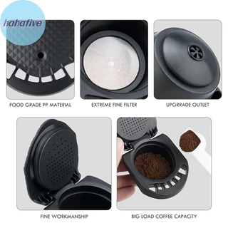 Haha อะแดปเตอร์แคปซูลแบบใช้ซ้ําได้สําหรับกาแฟ Dolce Gusto แปลงเข้ากันได้กับ Genio TH