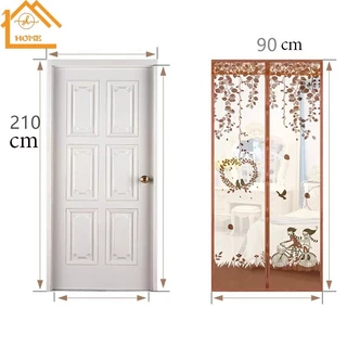 NK_HOME1 ม่านกันยุง สินค้ามีแม่เหล็กในตัว ติดประตู มี5สีให้เลือกซื้อ ขนาด 90x210CM