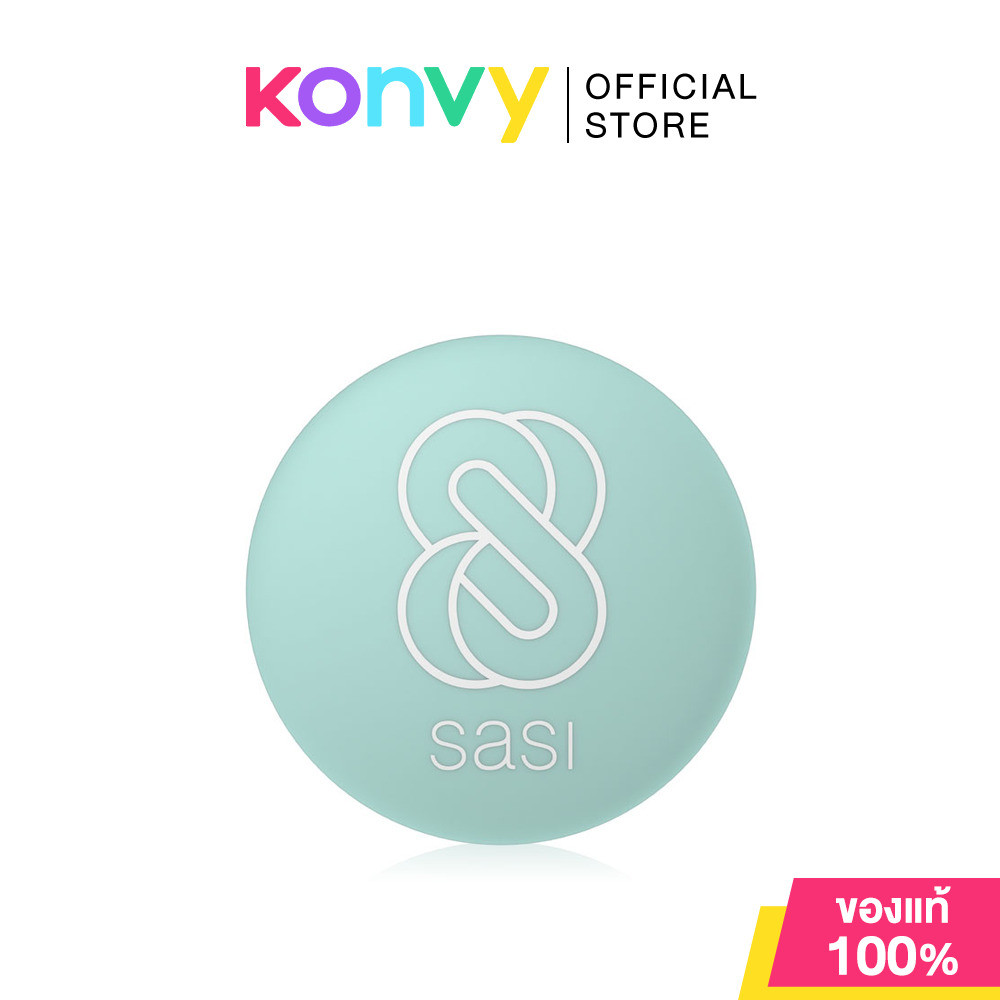 SASI Acne Sol Comfort Loose Powder 4.5g ศศิ แป้งฝุ่นโปร่งแสงเนื้อสีเขียวพาสเทล.