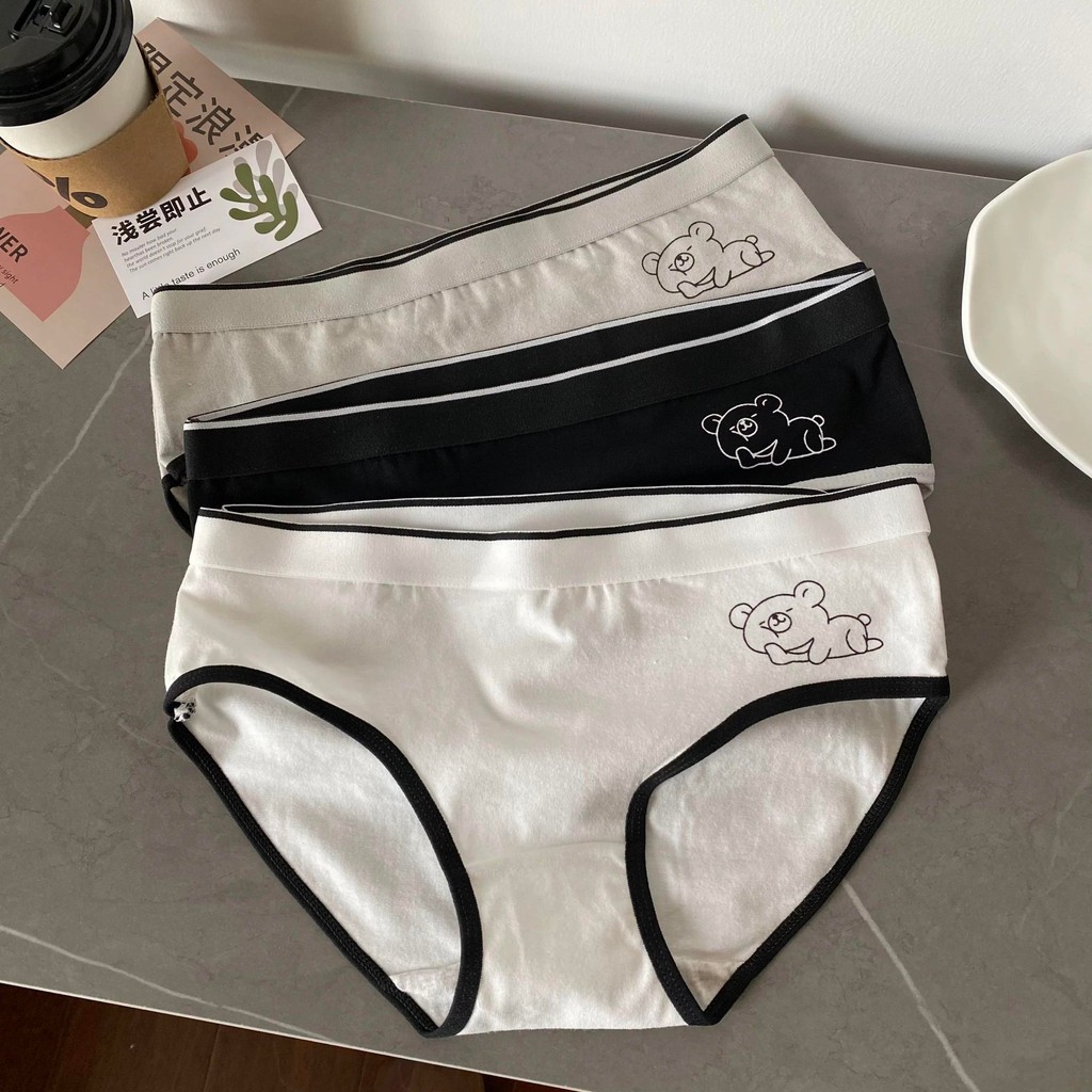 【แพ็ค 10ตัว】กางเกงชั้นในสตรีผ้าฝ้าย สวมใส่สบาย เนื้อผ้านุ่ม ระบายอากาศได้ดี NY028