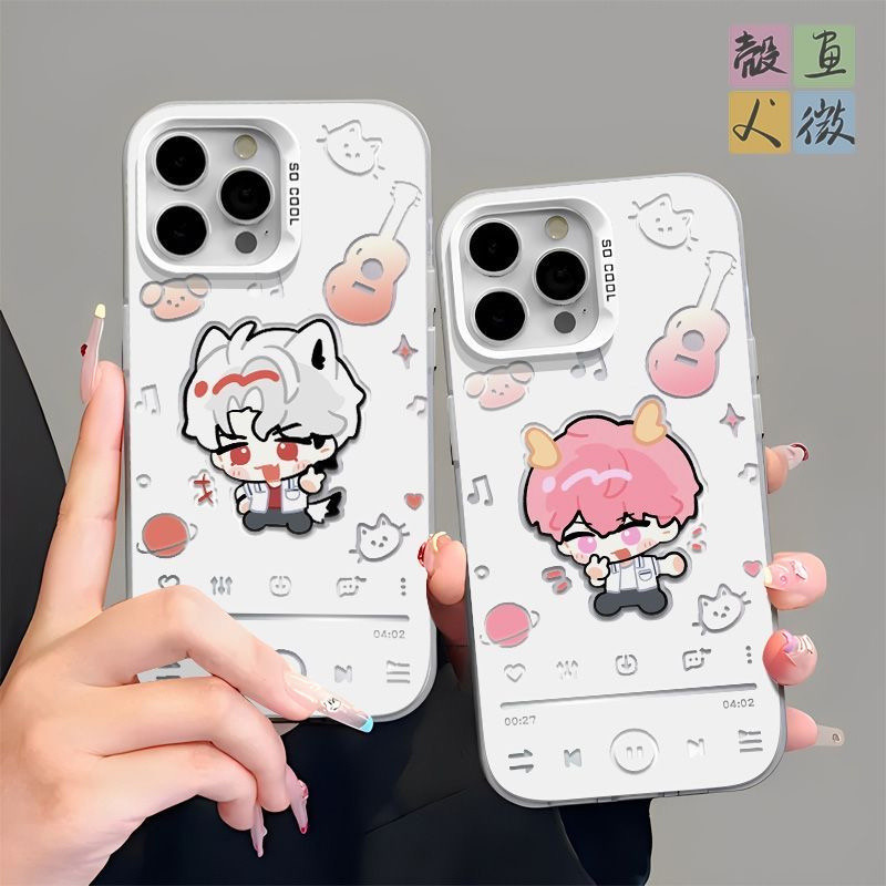 ✨เข็ม✨การ์ตูนการ์ตูน plave Virtual Mens Group เคสโทรศัพท์สําหรับ Iphone 15 14 Pro Max 13 12 Mini 11 