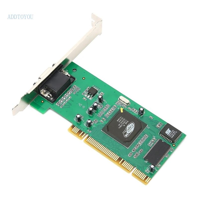 3C การ์ดวิดีโอ VGA ATI Rage XL 8MB PCI VGA กราฟิกการ์ด Multi-Display การ์ดรถแทรกเตอร์