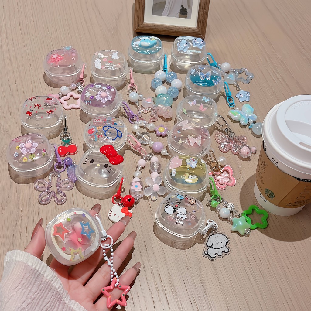 สําหรับ Baseus Bowie WM01 WM02 เคส Case หูฟังบุคลิกภาพ whale ลูกสุนัขดอกไม้ star ผีเสื้อ motif