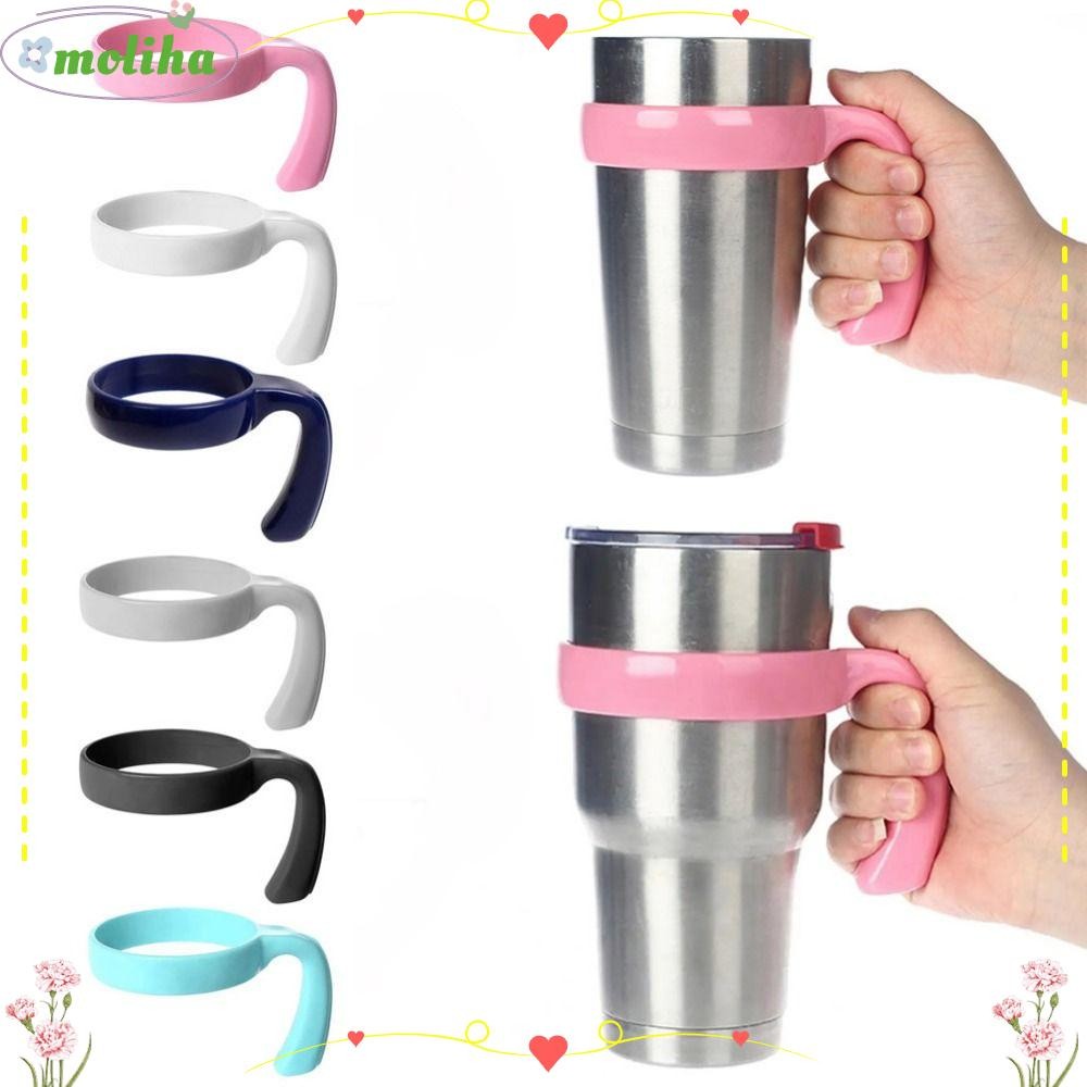 MOLIHA 1 ชิ้นที่วางขวดน้ํา, อุปกรณ์เสริมขวด 6 สี Tumbler ถ้วยจับ, ฐานแก้วแบบพกพา Drinkware ถ้วยเครื่องดื่ม Rack สําหรับ Yetti Rambller 20 ออนซ์/30Oz