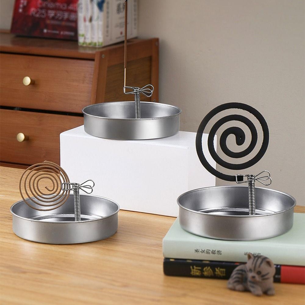 ใหม่ กรอบรองรับแม่เหล็ก,มัลติฟังก์ชั่ทนทานขดลวดยุงยึด,สร้างสรรค์สแตนเลสเถ้าถาดฐานคลิปธูปสําหรับธูปบ้านยากันยุง - รูปที่ 3