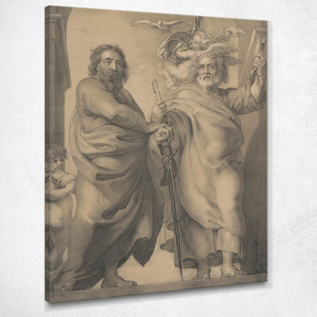Saints Peter And Paul Peter Paul Rubens, ppr168 ภาพพิมพ์บนผ้าใบแคนวาส