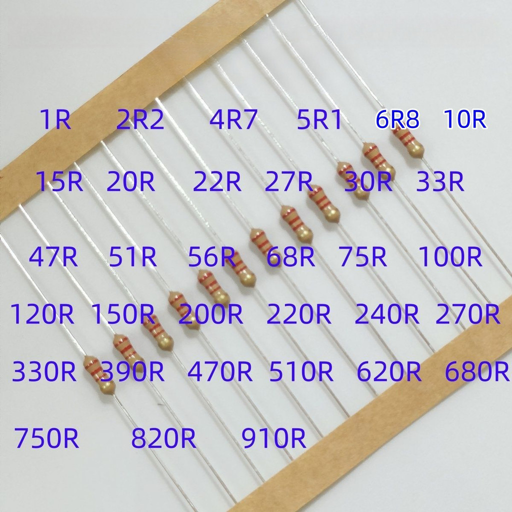 ส่งออกที่มีคุณภาพสูง0.25W ฟิล์มคาร์บอนต้านทานถุงผสม1/4W 1K/2K 2/4K7/10K/150k1m200k2k
