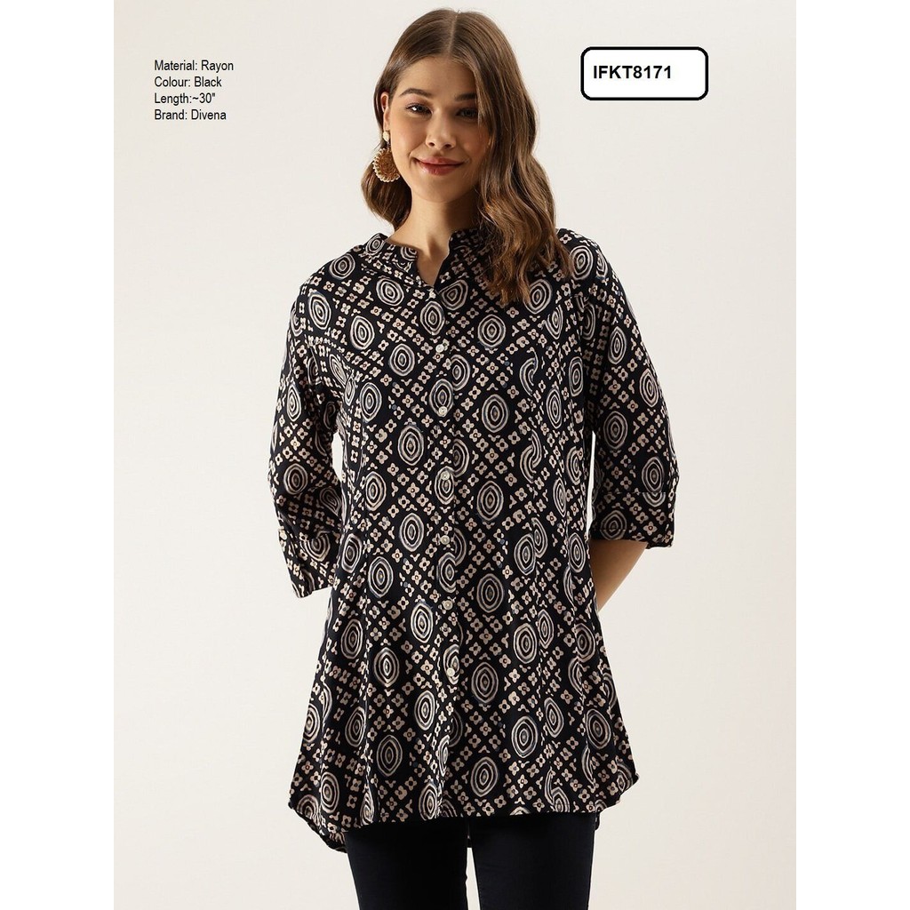 [Size XS (36") ถึง L (42")] เสื้อ Kurti Short Brand