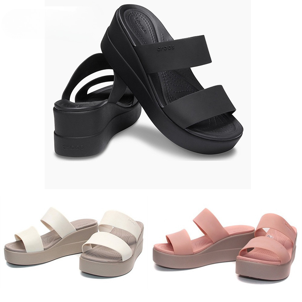 Sandal Wanita Brooklyn Low Wedges Tali Cross BrookLyn Sandal wedges