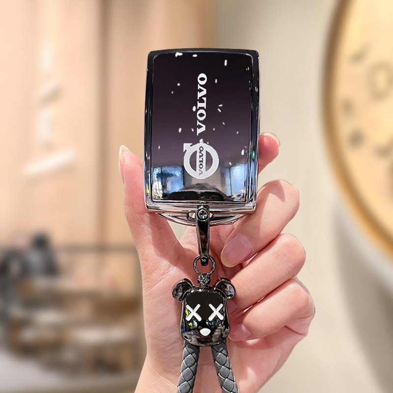 25 Volvo EX30 EX90 XC60 V60 XC90 S90 XC40 S60L V90 กระเป๋าใส่กุญแจรถยนต์ พวงกุญแจ ฝาครอบกุญแจ