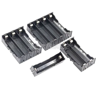 18650 กล่องแบตเตอรี่ 1 ส่วน 2 ส่วน 3/4 ส่วน Series Parallel Pins แบตเตอรี่ลิเธียม 3.7V Pin DIY